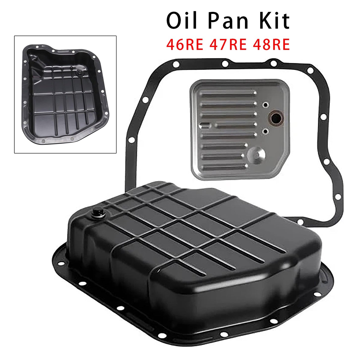 46RE 47RE 48RE Transmission Oil Pan with Gasket Filter For Dodge Ram 1500 2500