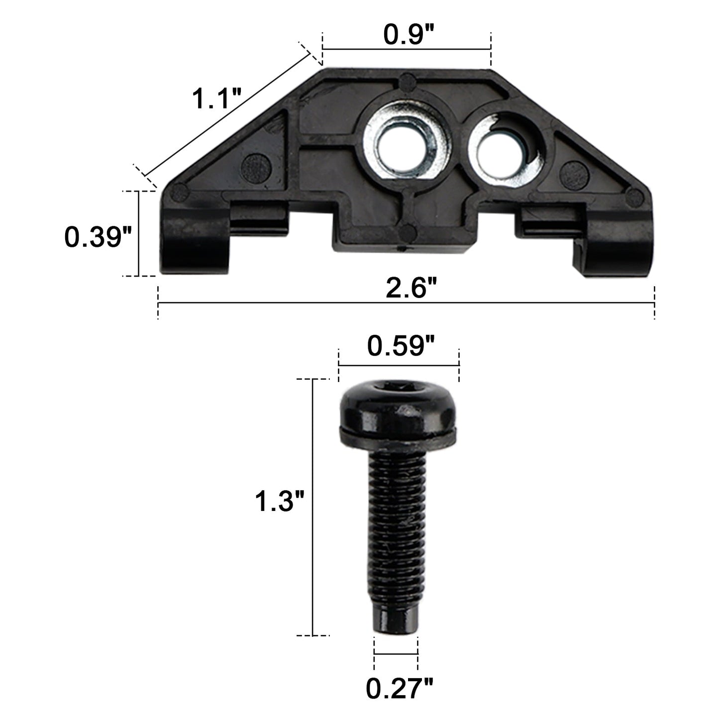 2007-2018 eep Wrangler JK JKU Hardtop Retainer Nut with Clip J55397093AC