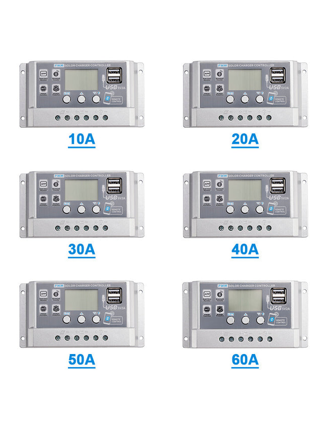 10A-60A PWM Solar Controller Mobile APP Intelligent Control Solar Controller
