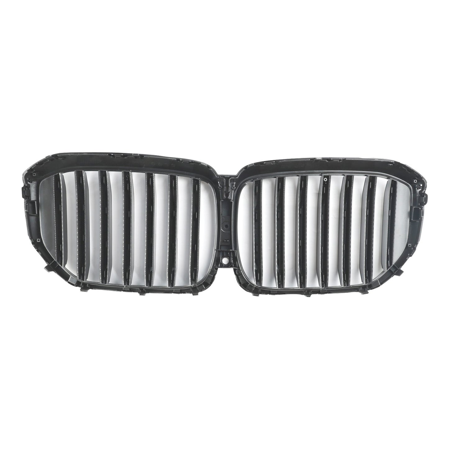 Black Front Bumper Grille Grill Fit BMW G05 LCI X5 2024+ Single Line W/LED