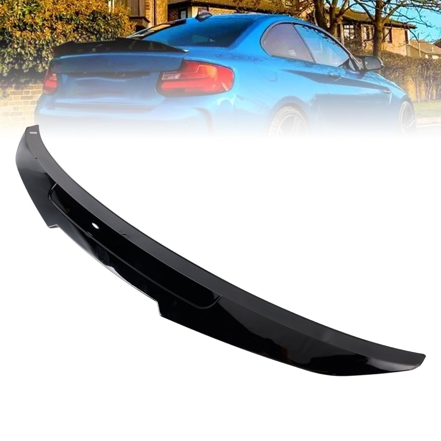 2014-2021 BMW 2 Series F22 2 Door Coupe Model Only Gloss Black Rear Boot Spoiler
