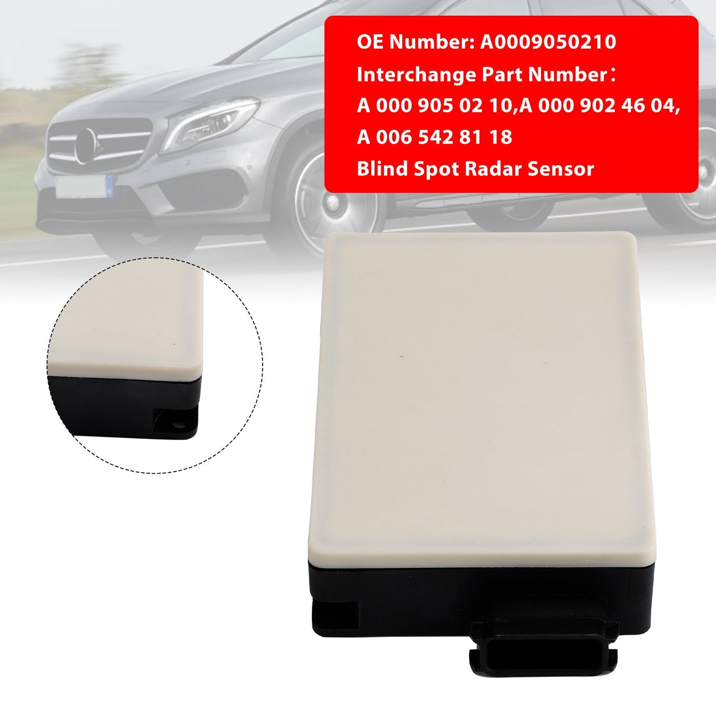 2016-2019 Mercedes-Benz GLA 250 Blind Spot Radar Sensor A0009050210