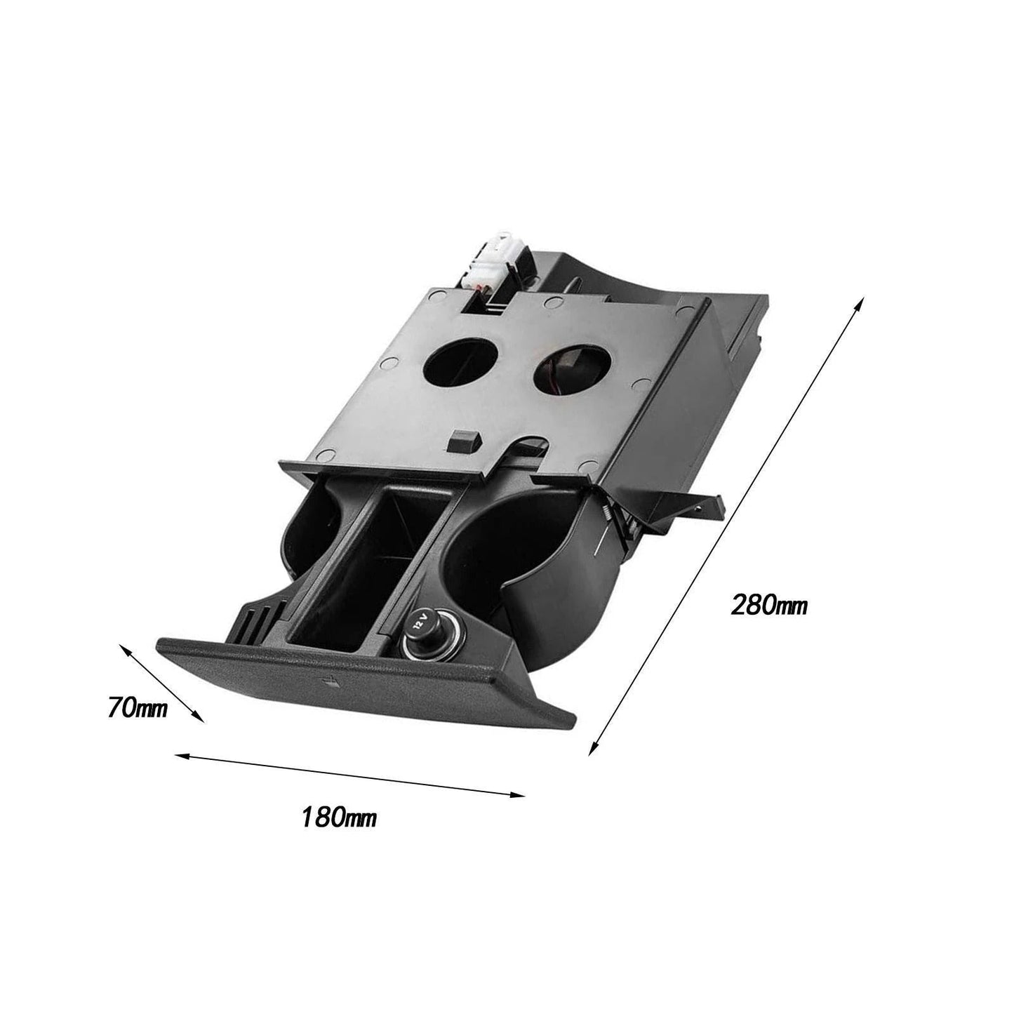 7H285860171N Black Premium Cup Holder For VW Transporter T5