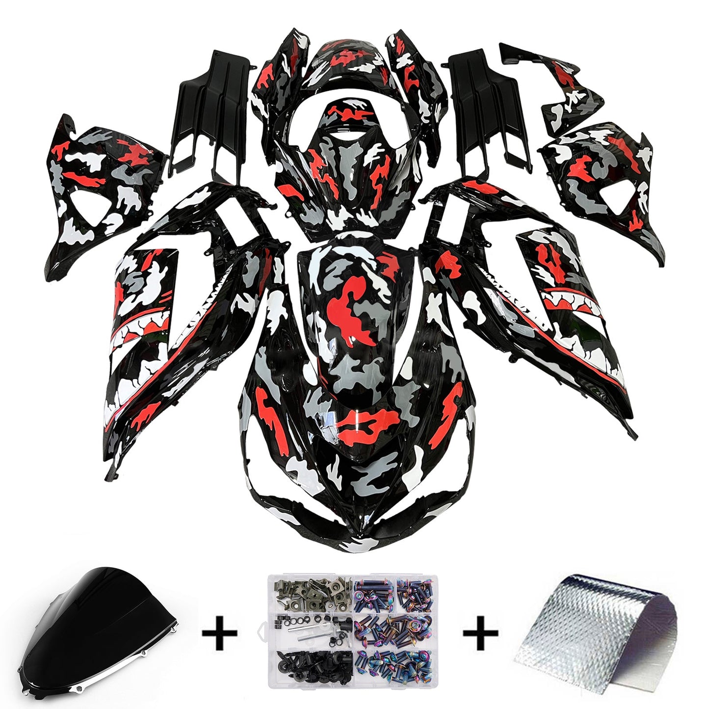 Injection Fairing Kit Bodywork fit For Kawasaki ZX14R ZZR1400 2012-2025