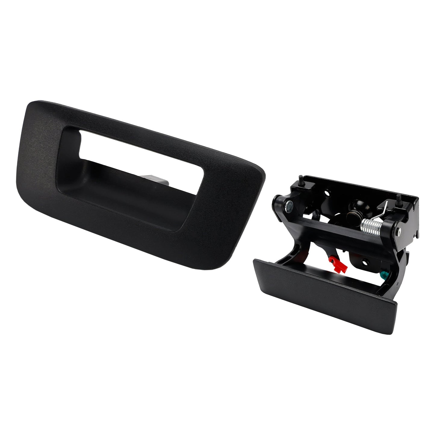Tailgate Handle Set of 2 Exterior Black For Chevrolet Silverado 1500 2007-2013