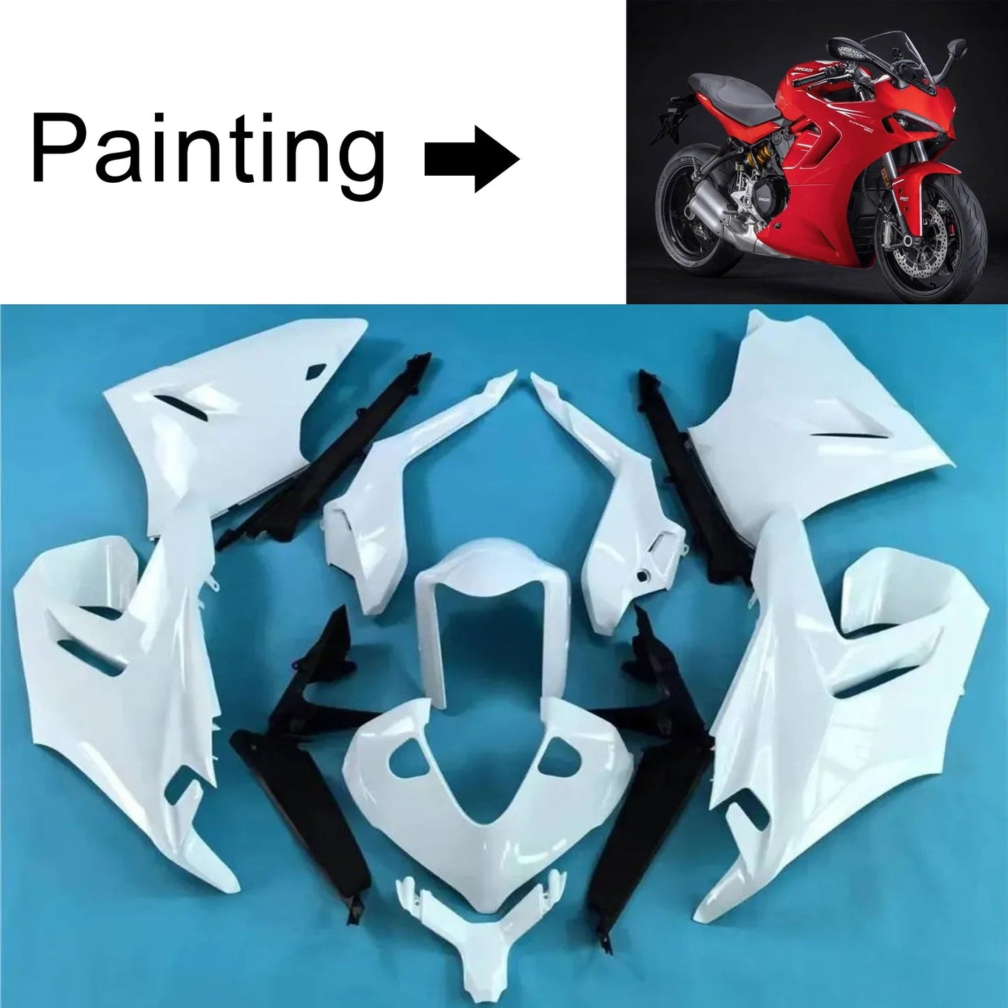 2021-2024 Ducati Supersport 950 950S Injection Fairing Kit Bodywork