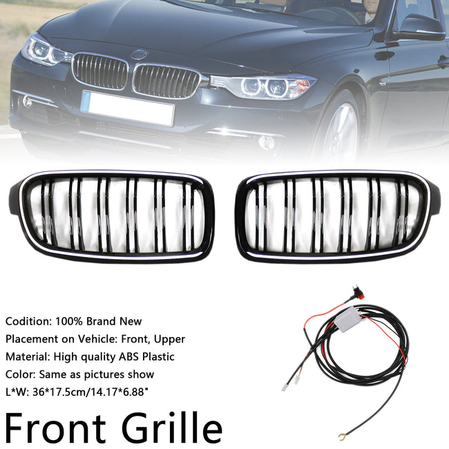 2012-2019 BMW 3-Series F35 Double Slat Front Kidney Grille Grill