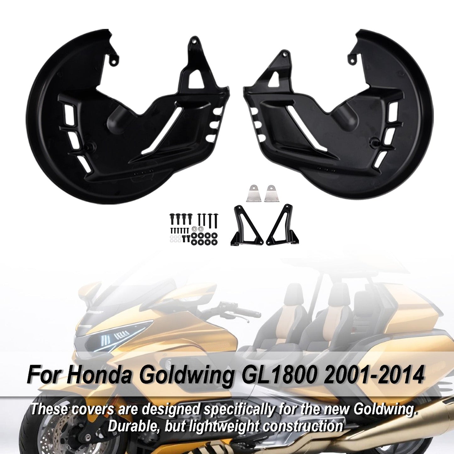 2001-2015 For Honda Goldwing and Goldwing Tour models Front Brake Disc Rotor Covers