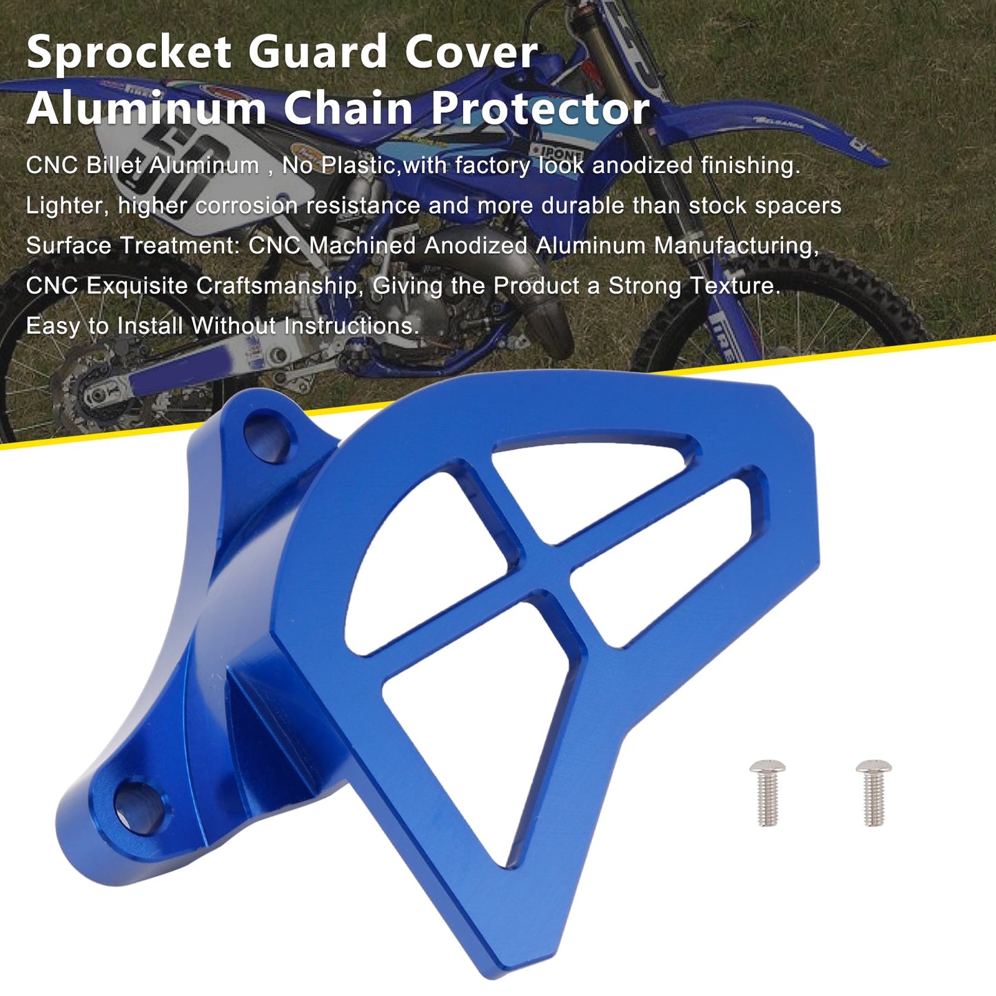 1993-2004 Yamaha YZ125 Sprocket Guard Cover Aluminum Chain Protector