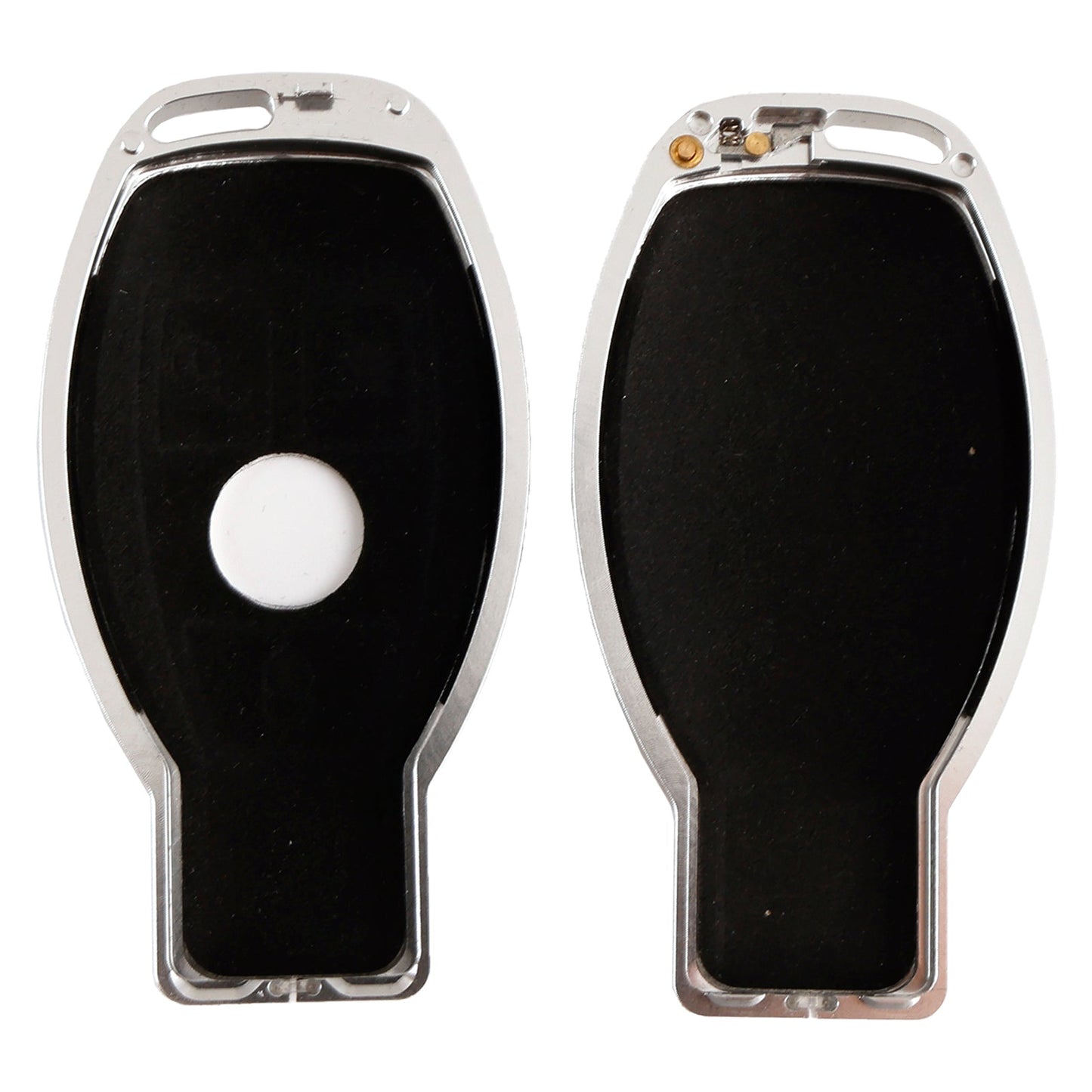 Benz GLC GLK CLS Leather Alloy Aluminum TPU Car Key Black Case Cover