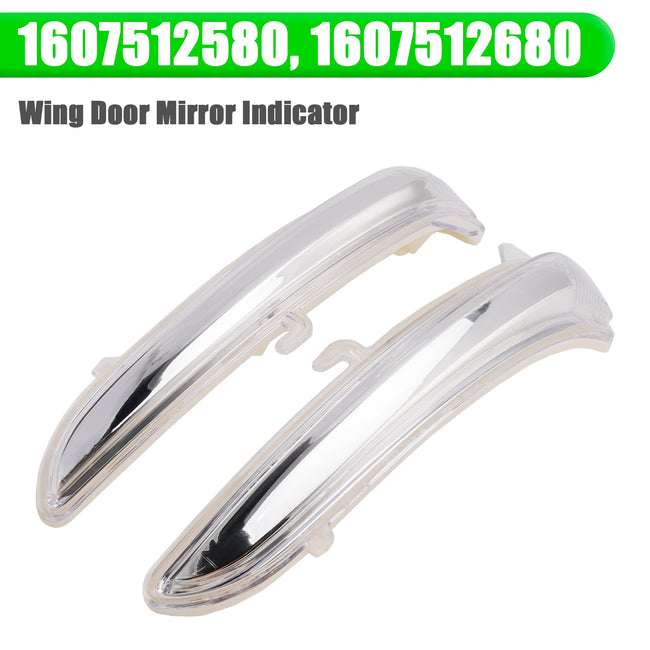 2X Wing Door Mirror Indicator Right & Left for Peugeot 208 2012-2019