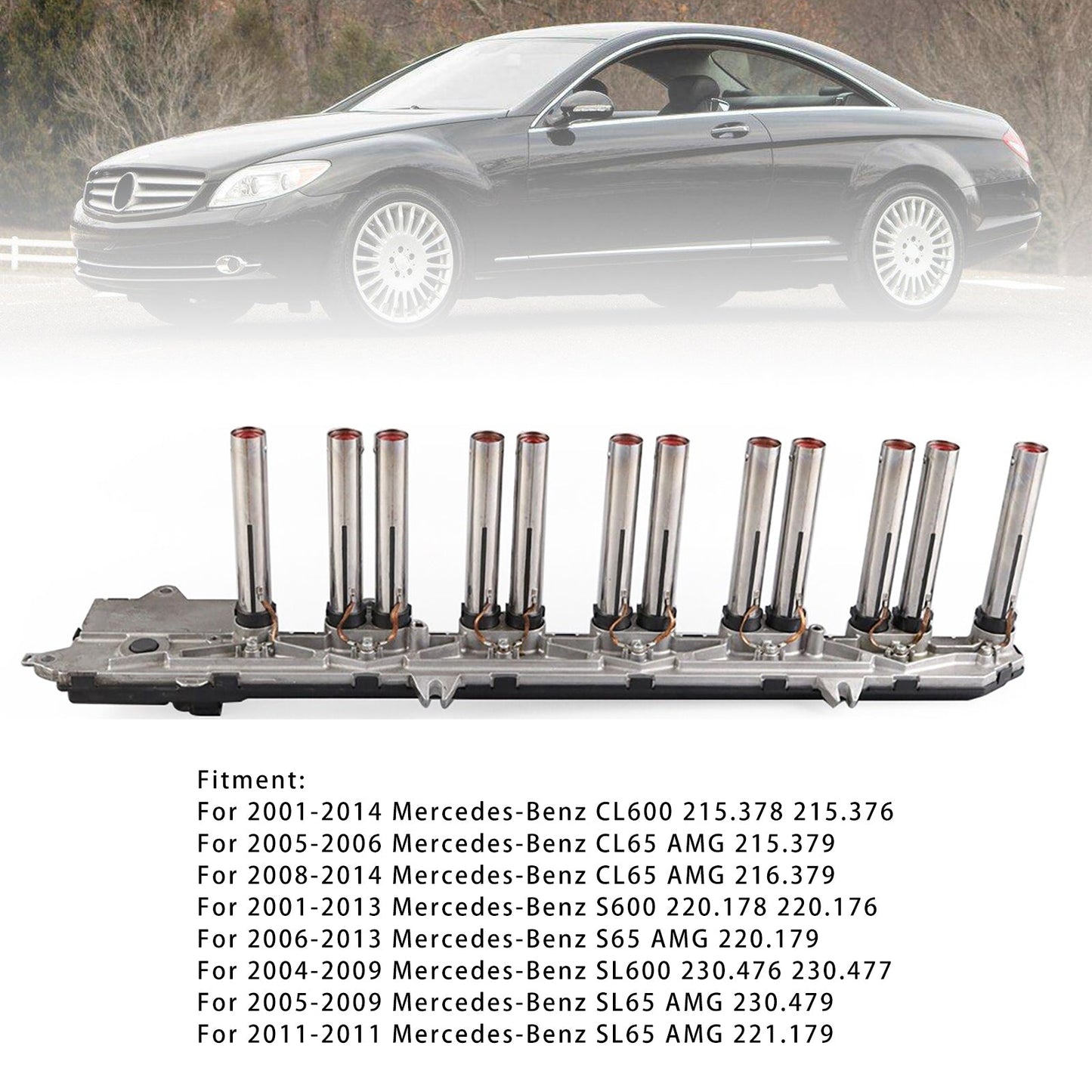 2005-2006 Mercedes-Benz CL65 AMG 215.379 New Right Coil Pack Spark Plug Connectors Ignition A2751500480