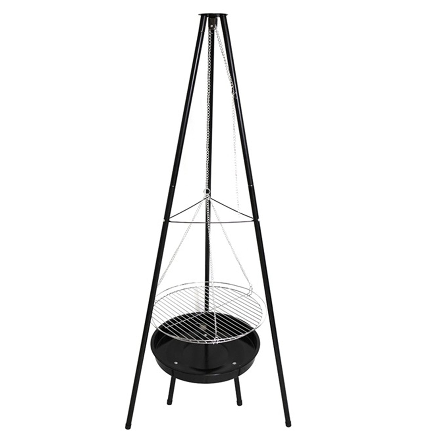 Tripod Outdoor Fire Pit BBQ Round Bowl Garden Patio Extra Large Barbecue Grill