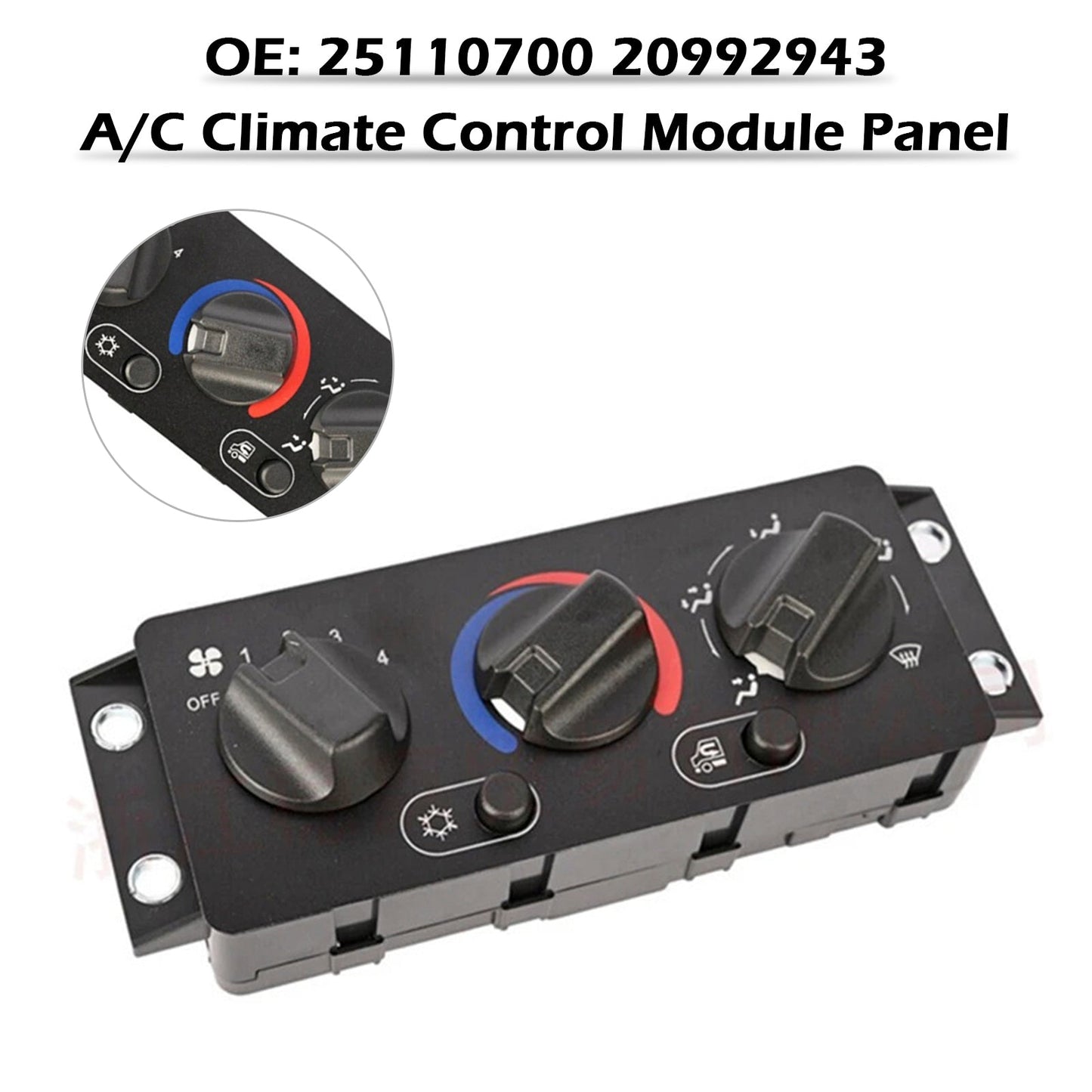 2008-2018 MACK CHU612 A/C Climate Control Module Panel 25110700 20992943