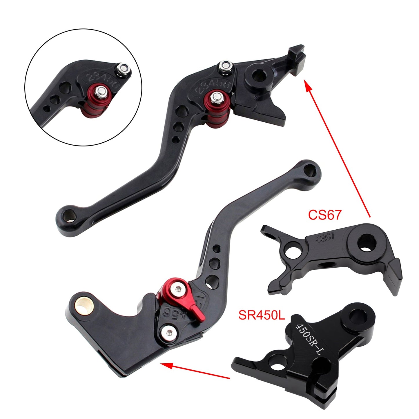 NEW Short Clutch Brake Lever fit for VOGE DS900X 900DSX 2024-2026