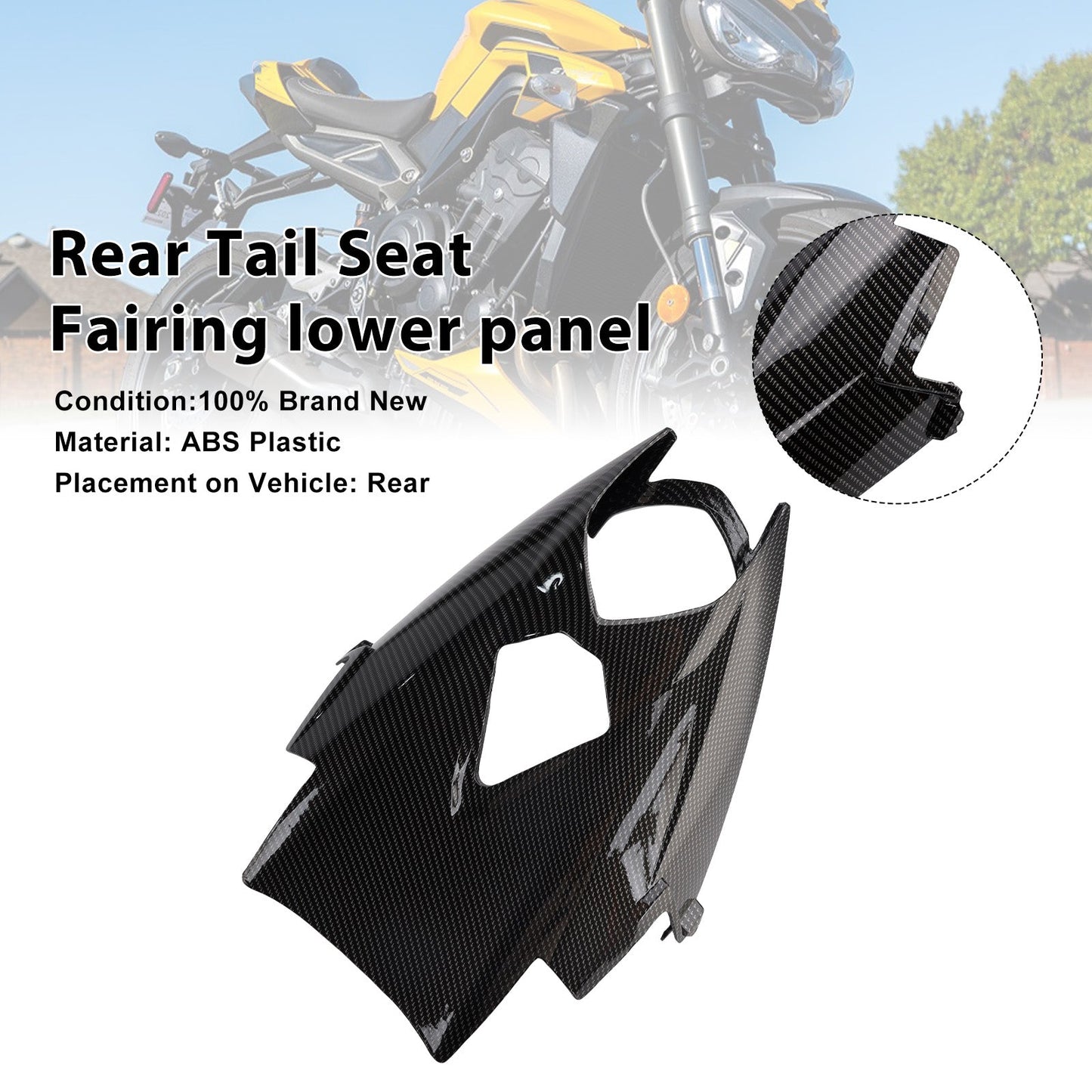 2020-2025 For Triumph Street Triple 765 RS Rear Tail Seat Fairing lower panel