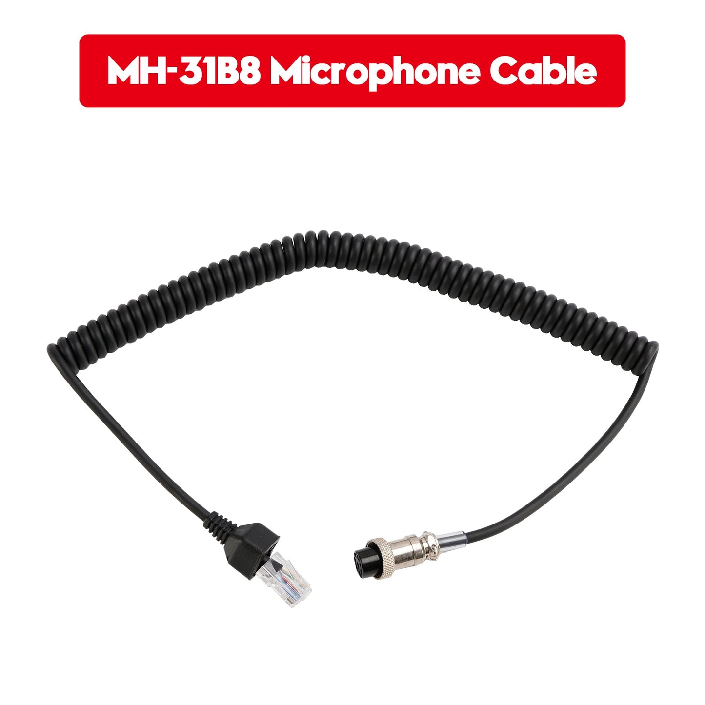 MH-31B8 Microphone Cable For Yaesu FT920 FT950 FT2000 Intercom Microphone Cable