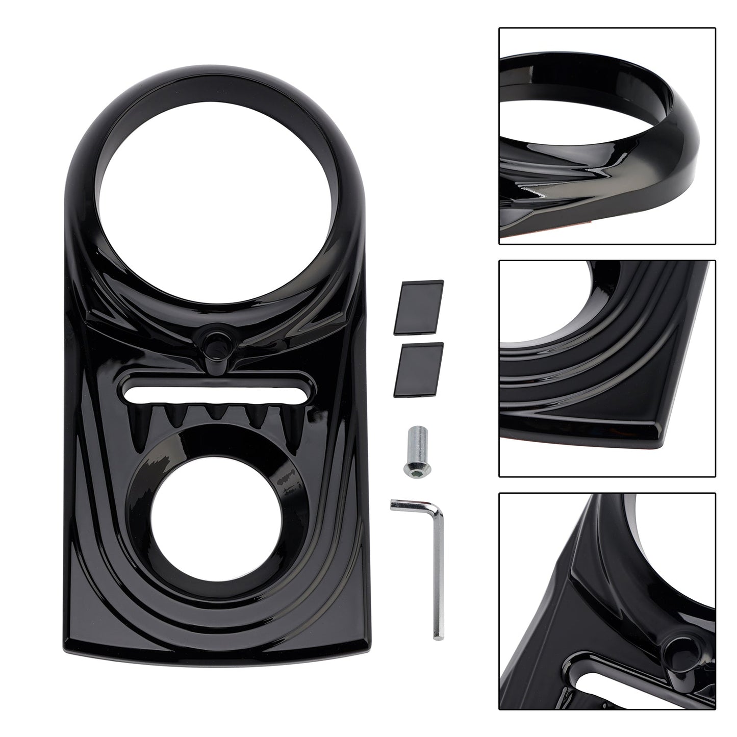 Gas Tank Dash Panel Insert Cover For Softail FLSTC FXST Street Glide