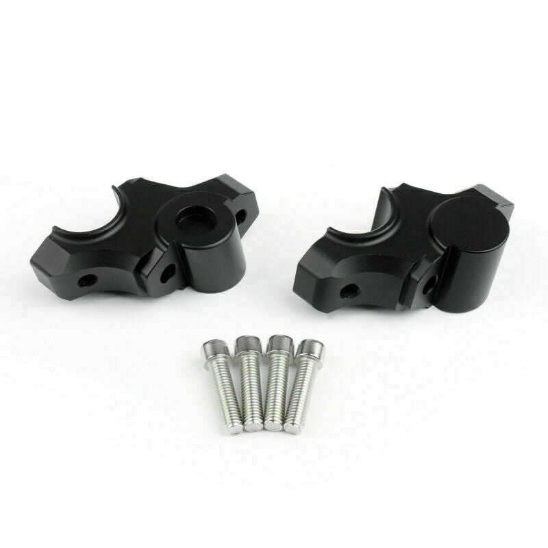 2012-2016 Yamaha XSR9 15mm Riser Handlebar Higher Extend Adapter XSR900 Black