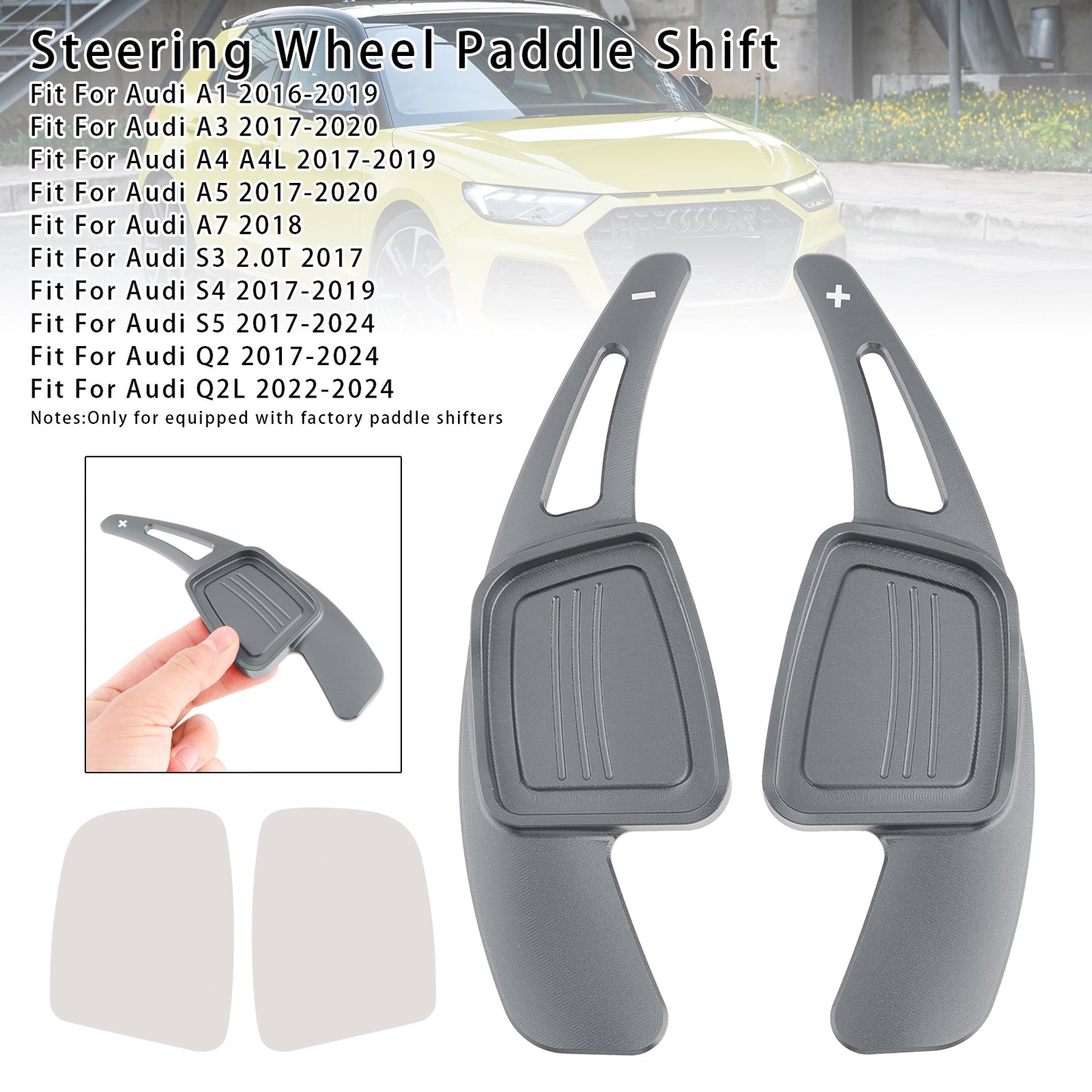 Steering Wheel Paddle Shifter Extension For Audi Q3 Q5 Q7 S3 S4