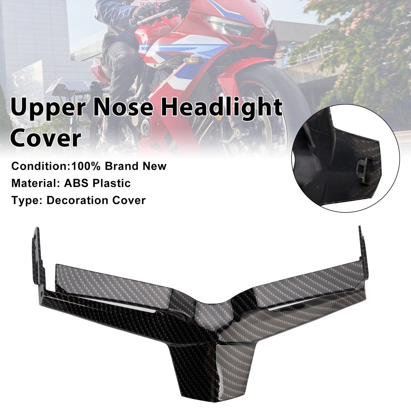 2024-2025 Honda CBR650R Front Upper Nose Headlight Cover Fairing
