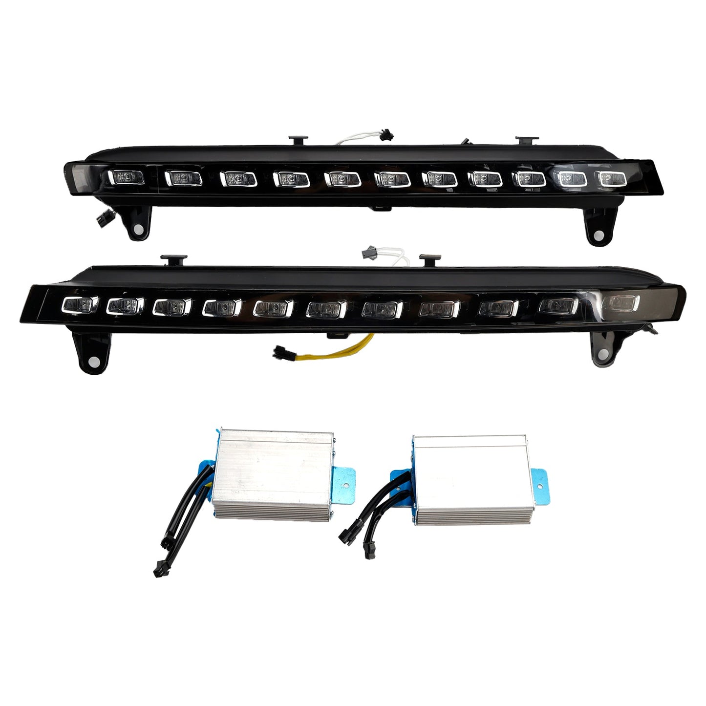 2007-2009 Audi Q7 4L Pair LED Daytime Running Light 4L0953041 4L0953042