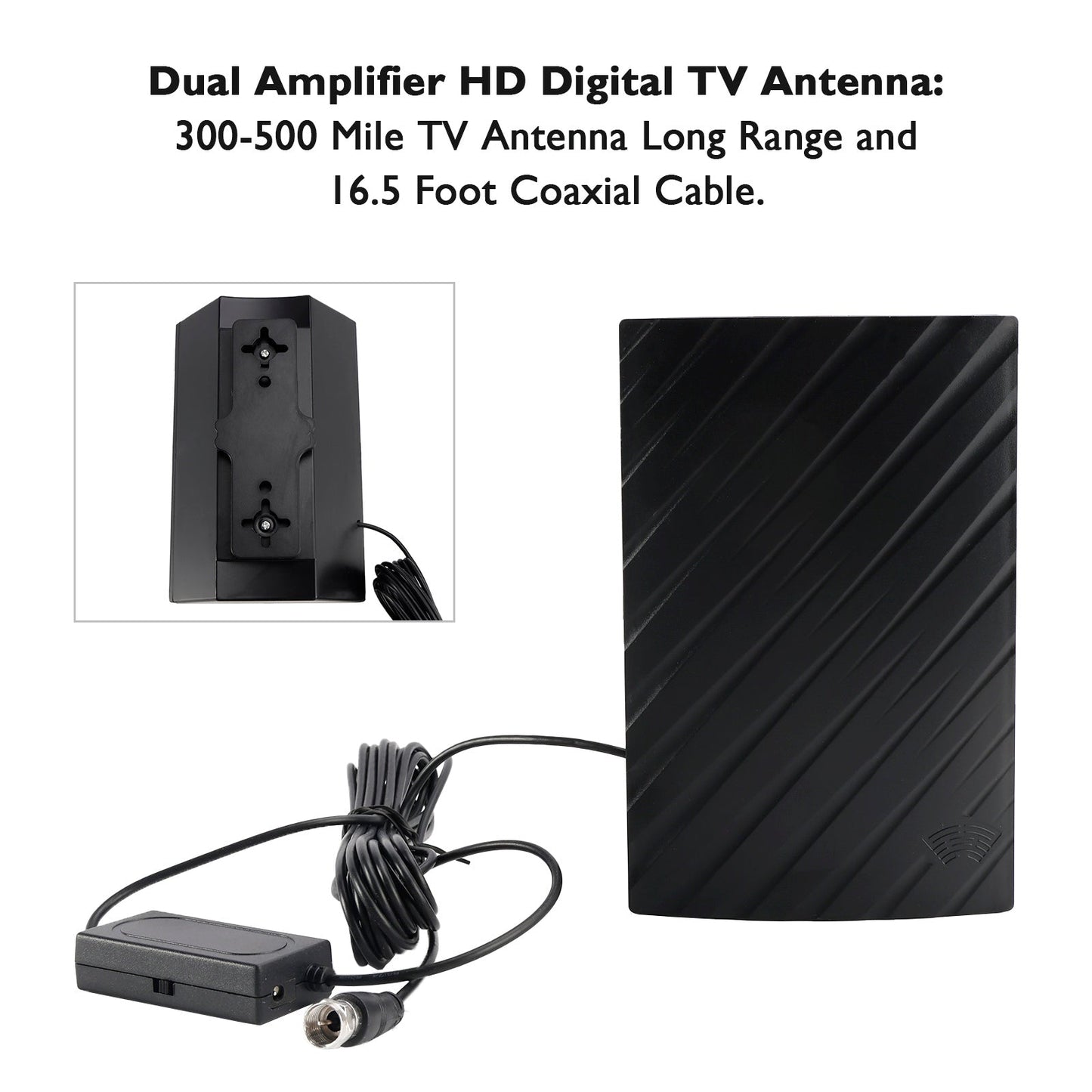 ATSC Indoor Outdoor Dual Amplifier HD Digital TV Antenna Home DVB-T2 TV Antenna