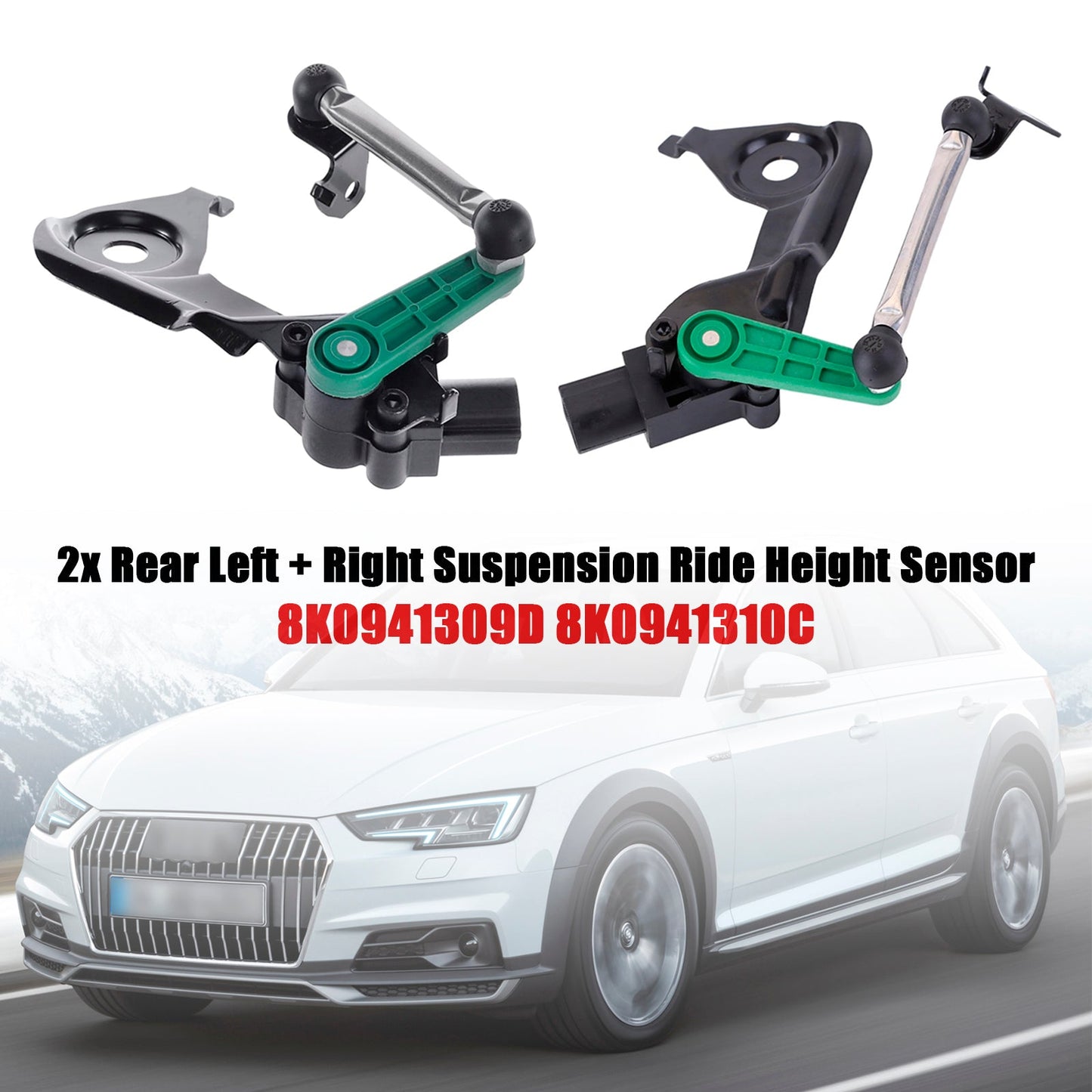 2007-2015 Audi A4 2x Suspension Ride Height Sensor 8K0941309D 8K0941310C