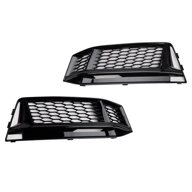 2016-2018 AUDI A4 B9 S-Line S4 2PCS Fog Light Cover Grille Grill