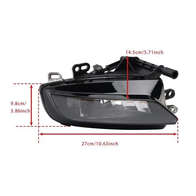 2015-2016 Audi A3 Sportback Pair Front Fog Light Lamps With Bulbs 8V0941700C