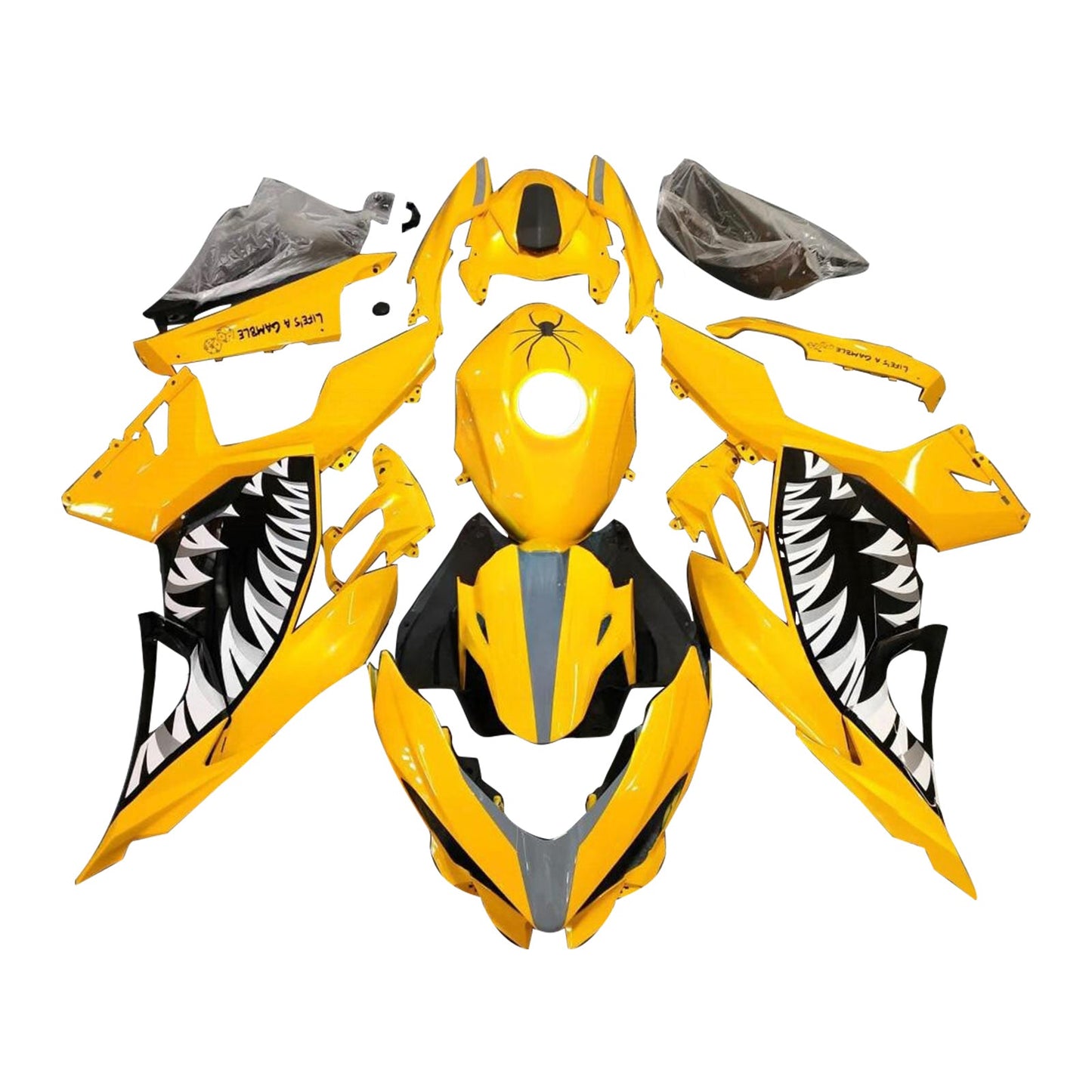 Injection Fairing Kit Bodywork Plastic ABS fit For Kawasaki EX400 Ninja400 2018-2024