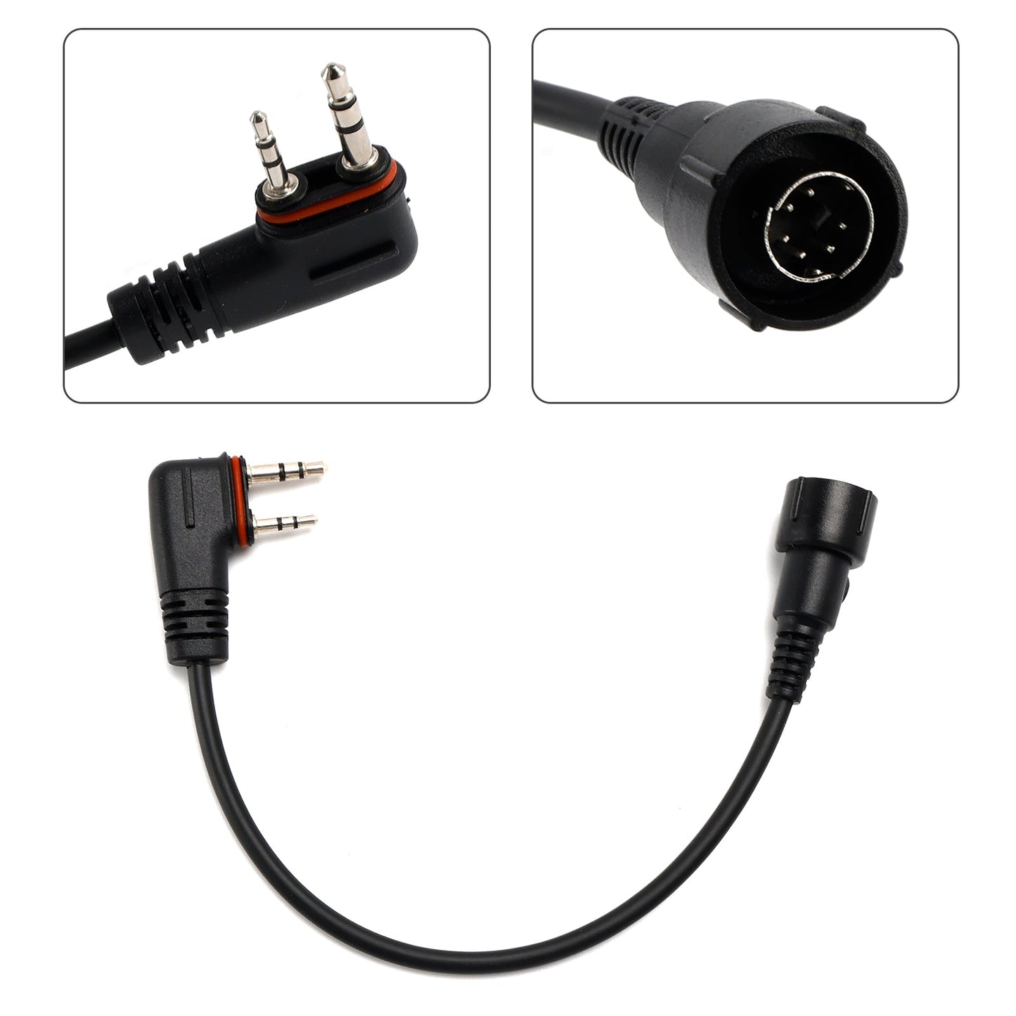 H42 Headphones Replaceable Plug to A24 Converter Cable For ICOM A25CE A25N A24
