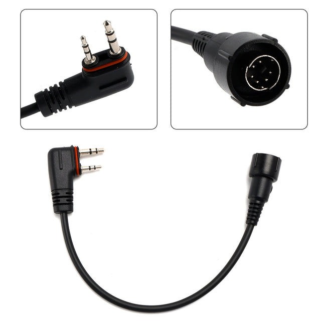 H42 Headphones Replaceable Plug to A24 Converter Cable For ICOM A25CE A25N A24