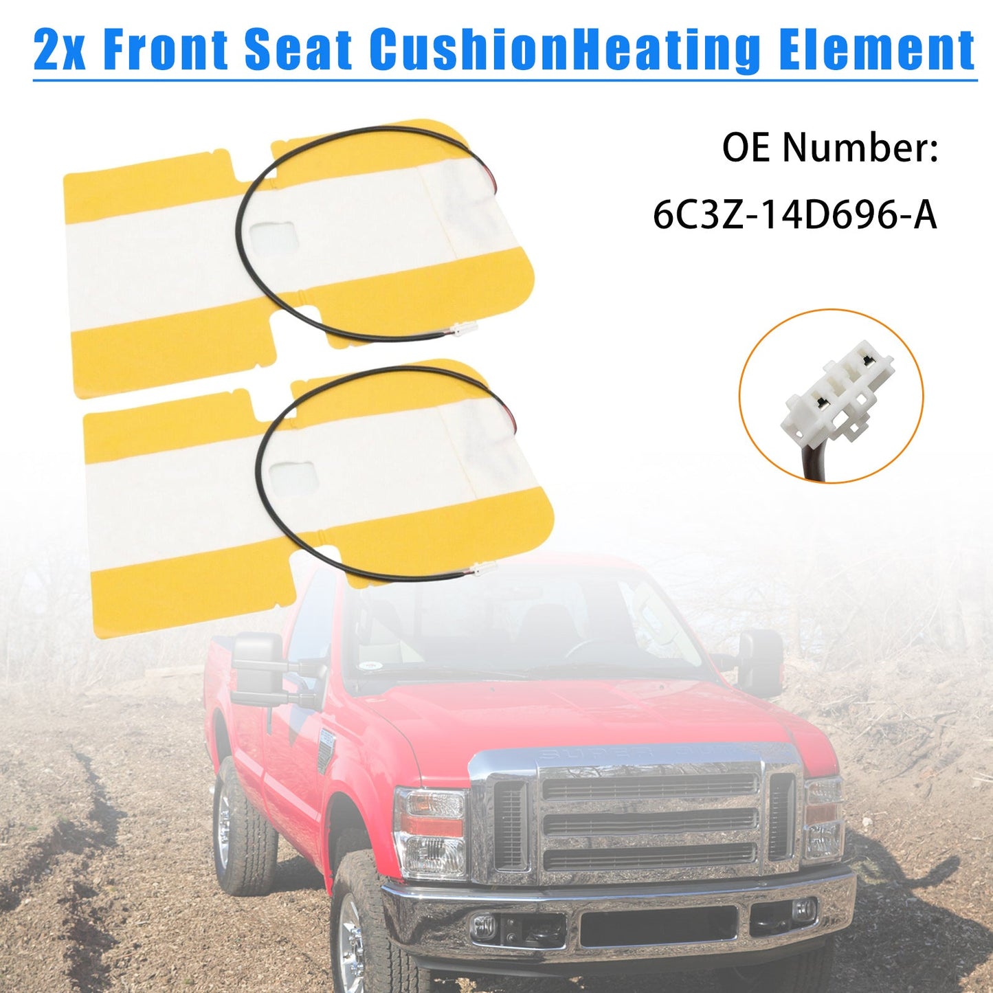 Left & Right Front Seat Cushion Heating Element For Ford F250 / F350 Super Duty