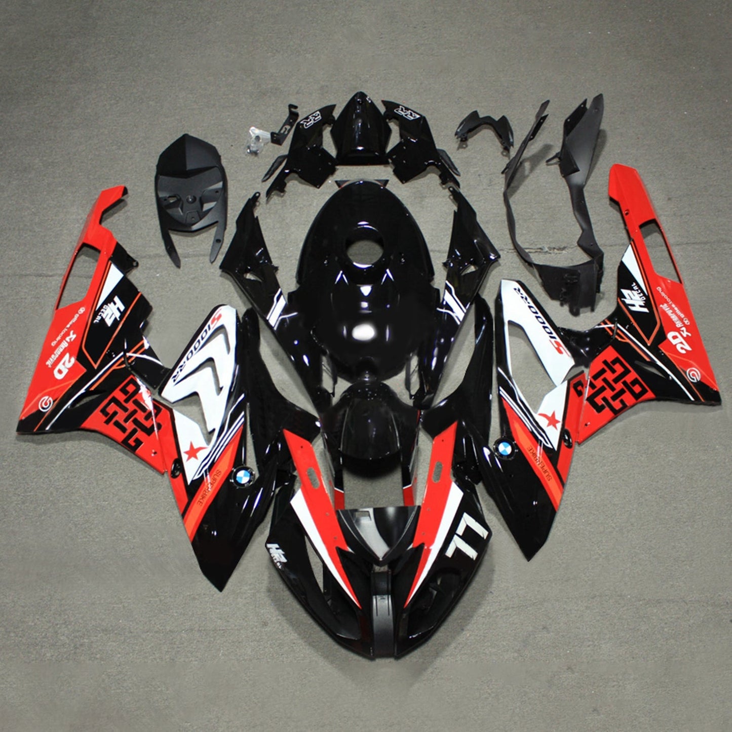 2017-2018 BMW S1000RR Injection Fairing Kit Bodywork Plastic ABS