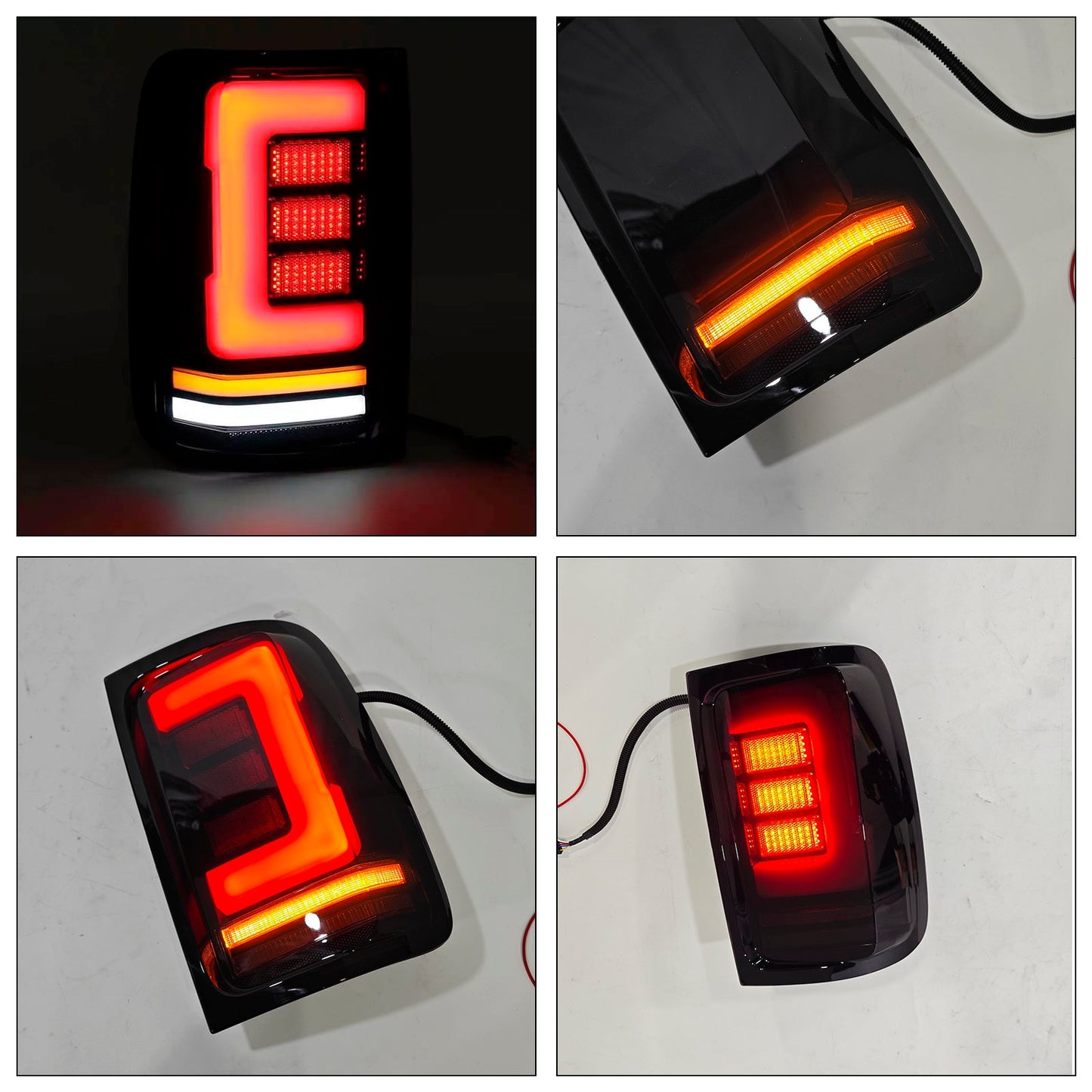 2008-2019 VW Amarok V6 Rear Right & Left LED Tail Light Lamp Pair Smoke