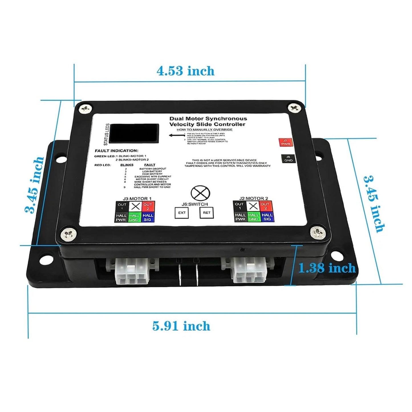 13398-D0 Dual Motor Synchronous Velocity Slide Controller For Lippert V-Sync II