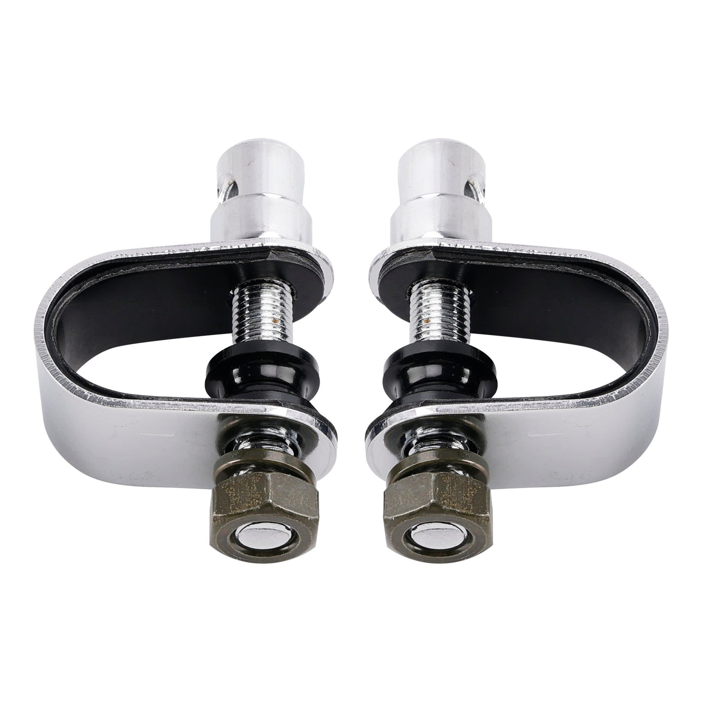 Retro Rectangular Clamp On Chrome Mirrors For Yamaha XS650 SR400 SR500 W650