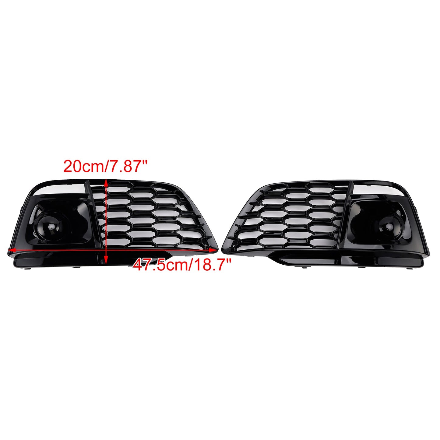 2018-2022 Fit Audi Q5 SQ5 Fog Light Grille Cover 80A807679L Pre-Facelift W/ACC