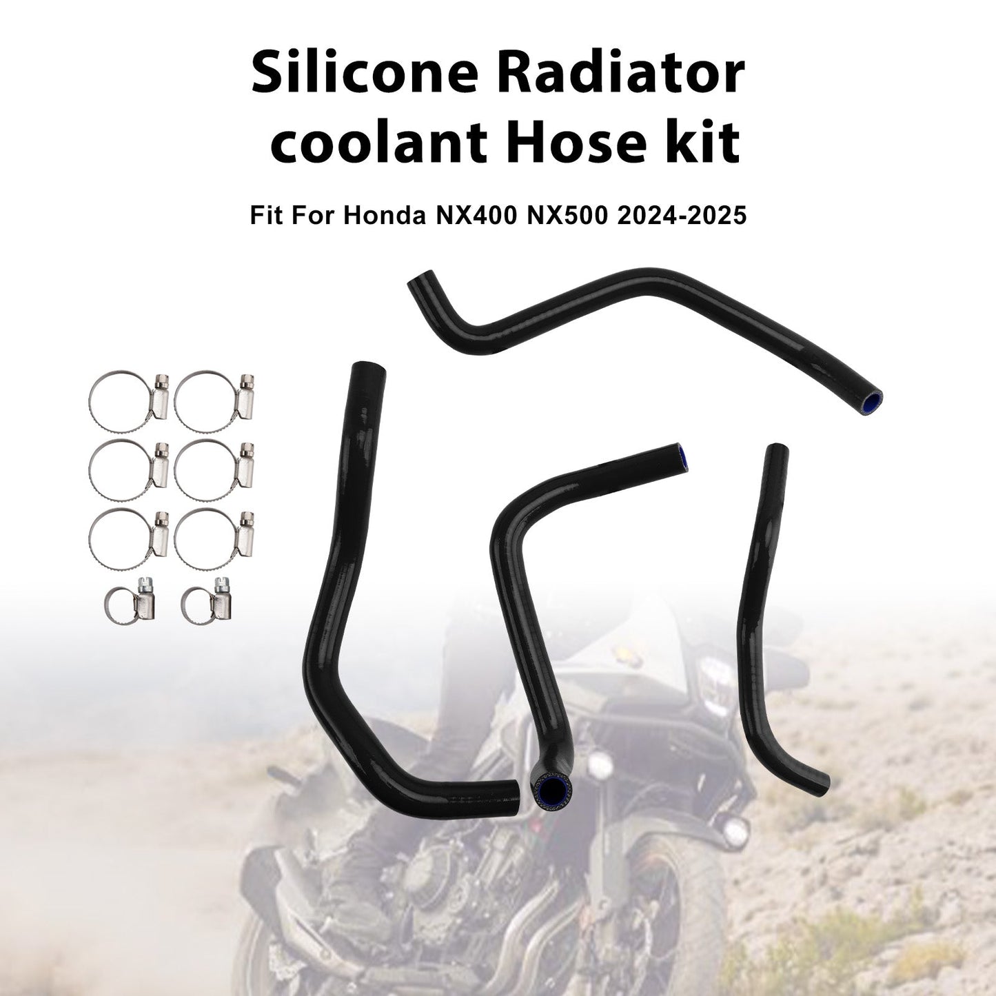 2024-2025 Honda NX400 NX500 Silicone Radiator coolant Hose