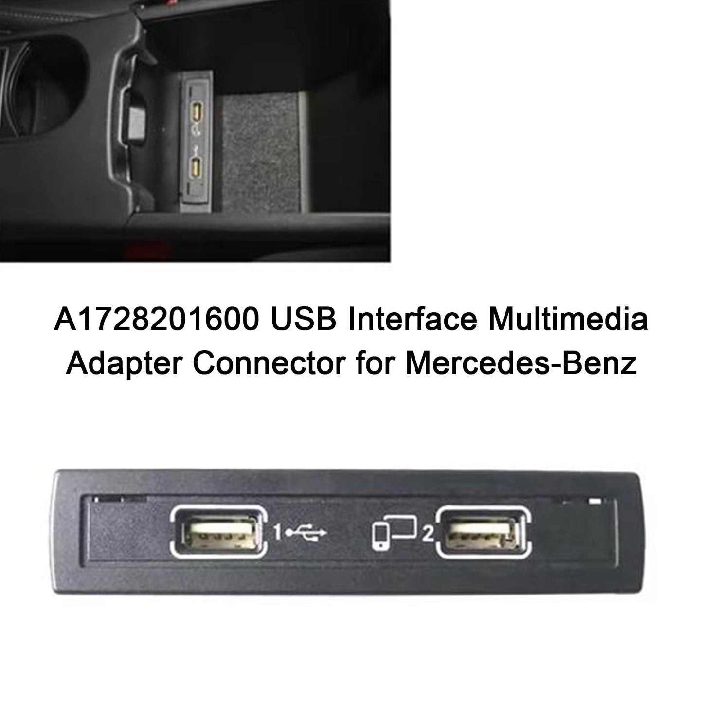 2012-2017 Mercedes-Benz X218 CLS Class wagon USB Interface Multimedia Adapter Connector A1728201600