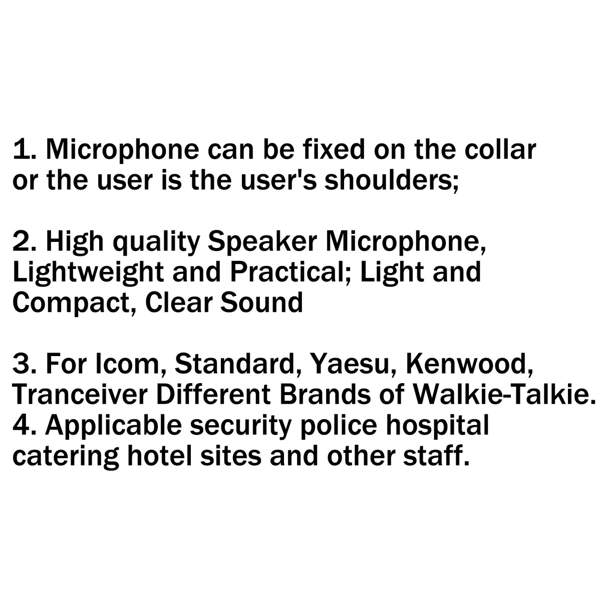 5x Handheld Speaker Mic Y26 For YAESU VERTEX VX-3R VX-5R FT-60R FT-10R VX-150