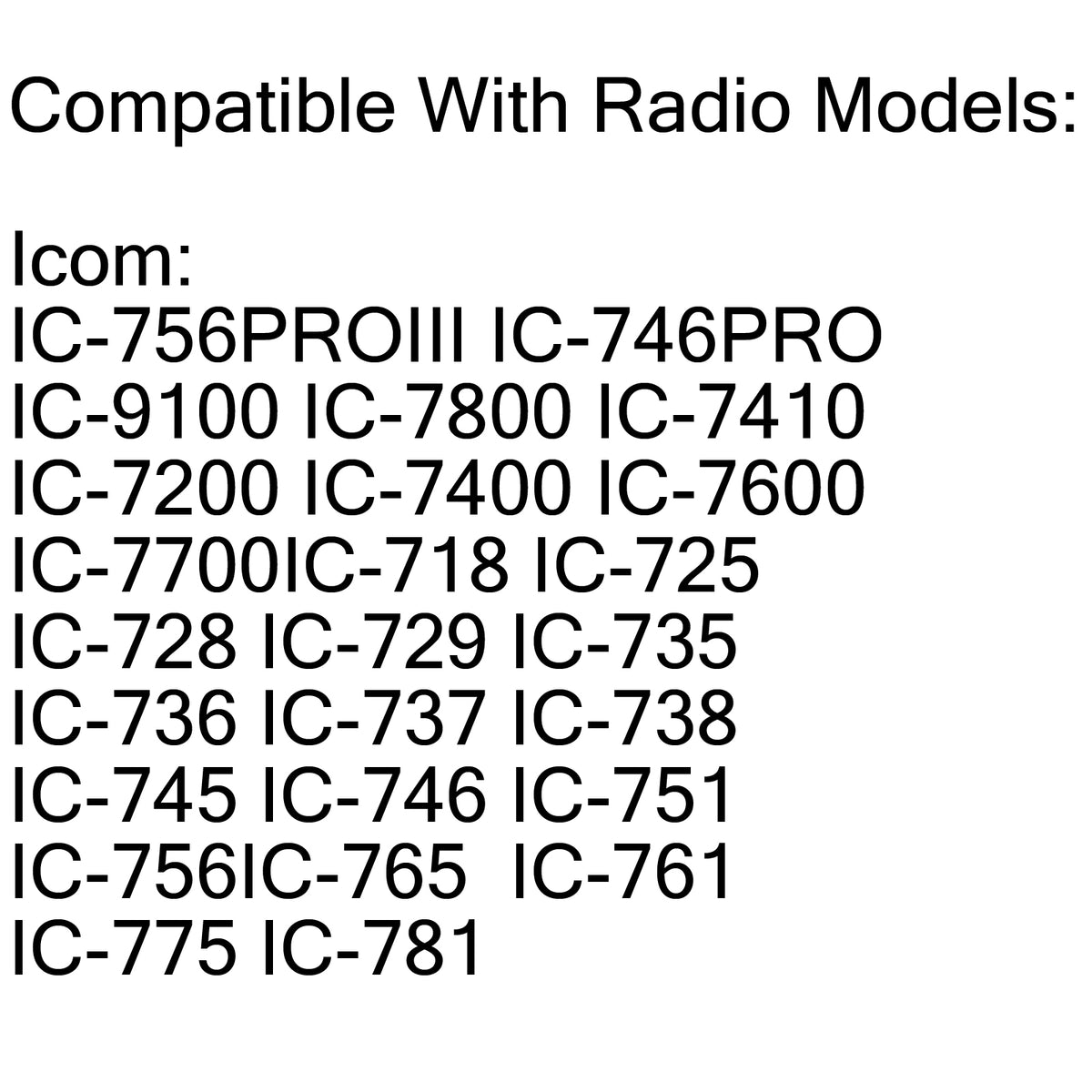 5Pcs HM-36 Hand Microphone For Icom IC-718 IC-7800 IC-756 IC-735 IC-751 Radio