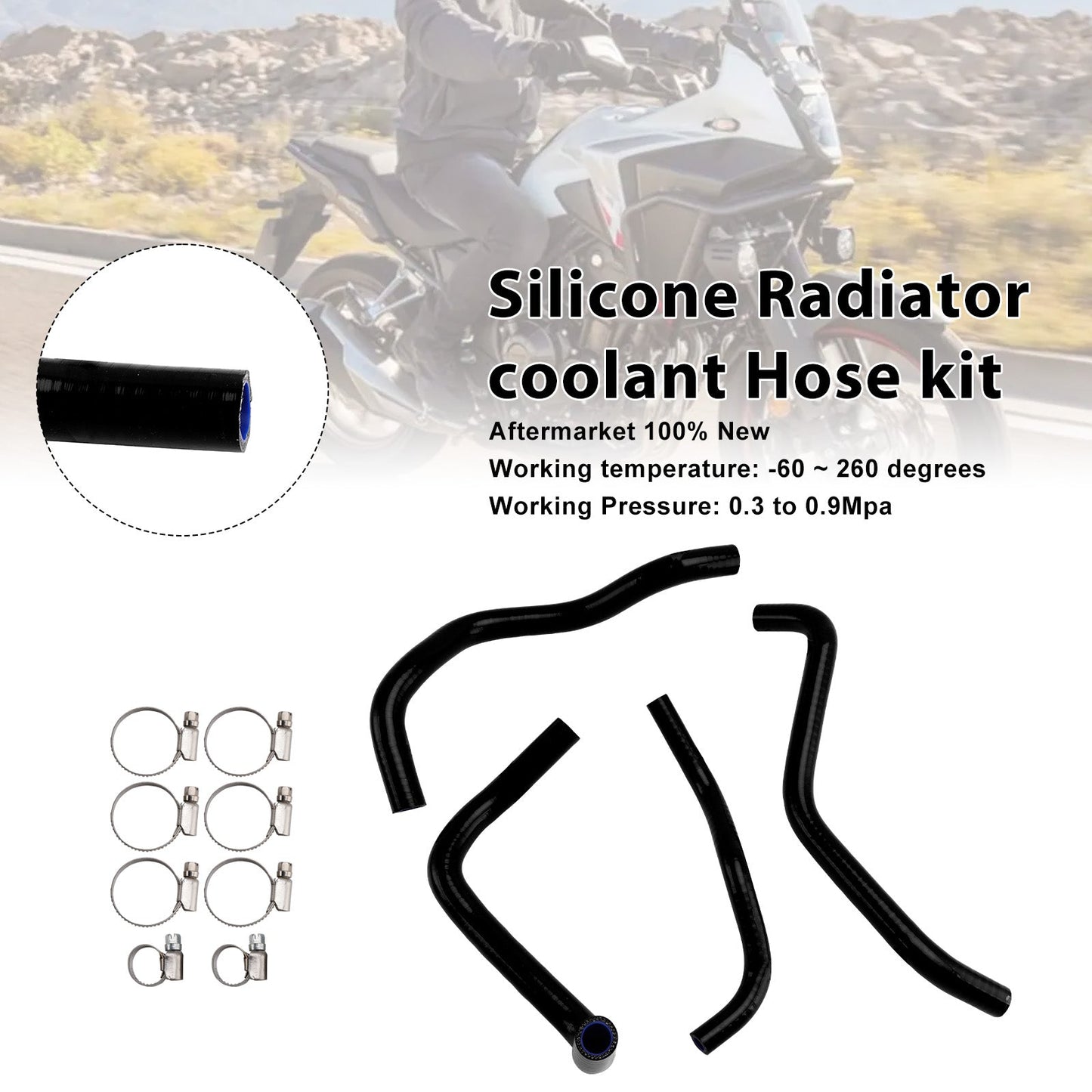 2024-2025 Honda NX400 NX500 Silicone Radiator coolant Hose