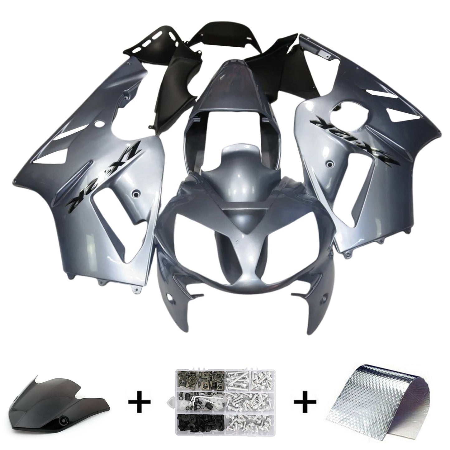 2002-2005 Kawasaki ZX12R Injection Fairing Kit Bodywork Plastic ABS