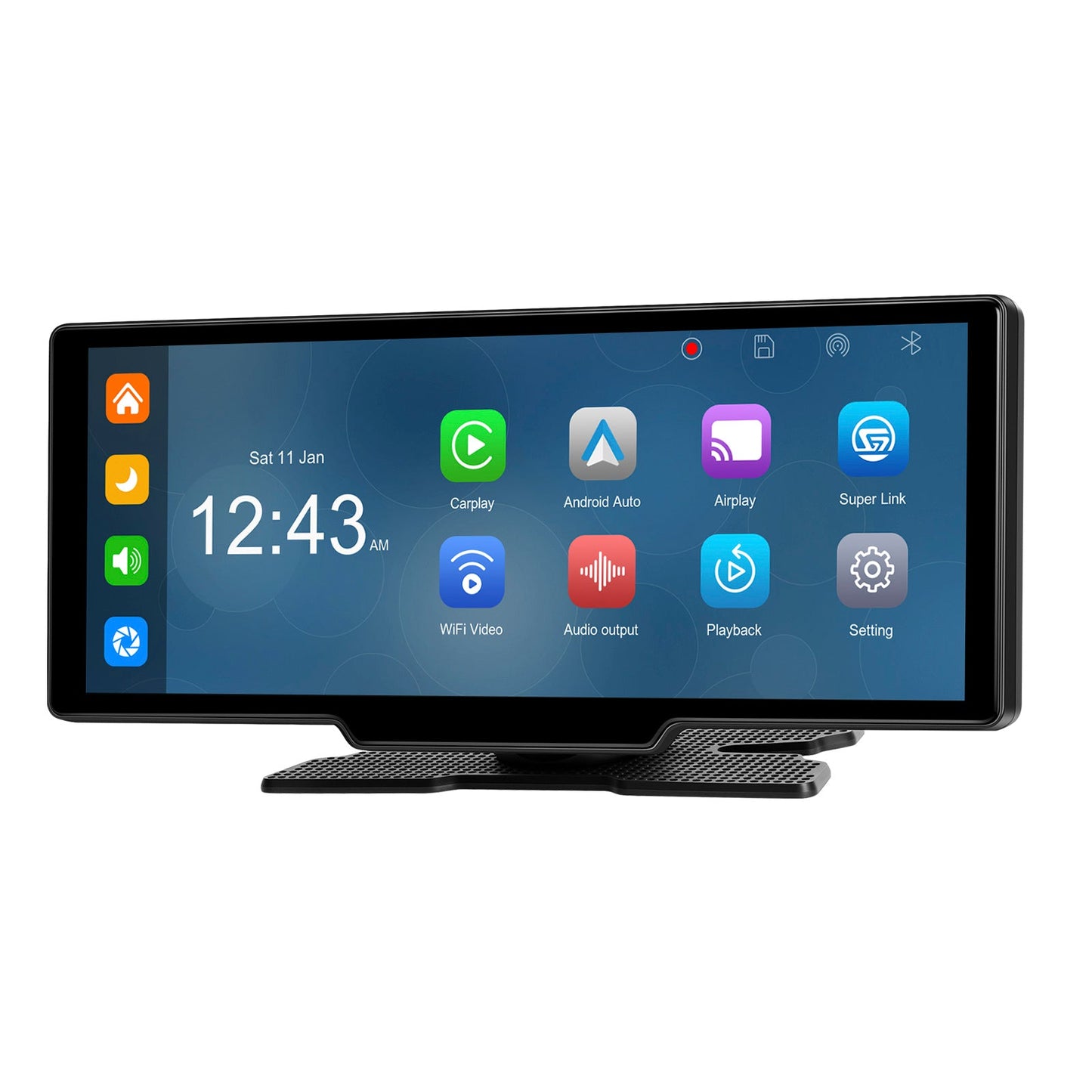 10.26" Portable Bluetooth Car Navigation Wireless Carplay Car Radio AHD Camera
