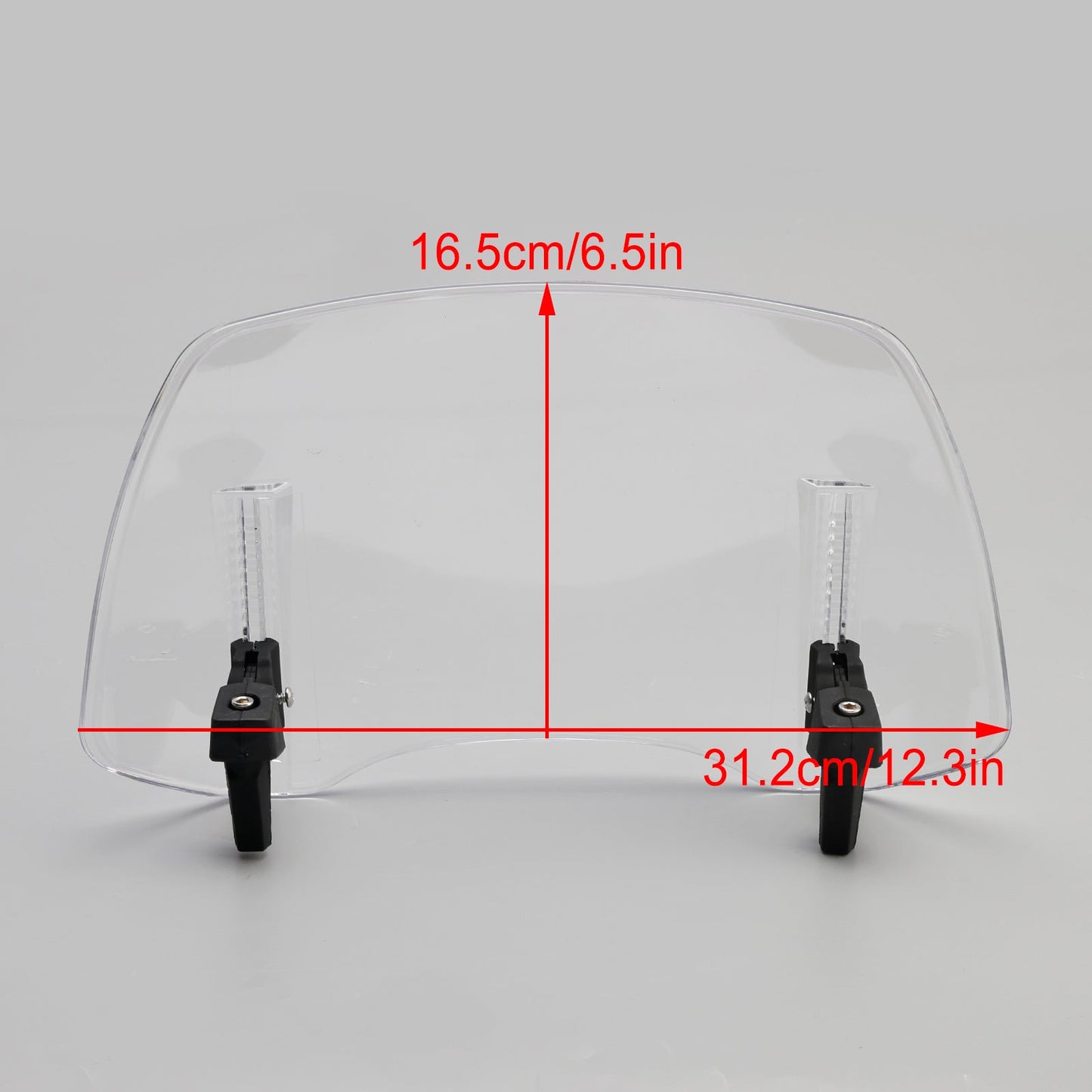 Universal Adjustable Windshield Clip On Wind Screen Deflector Extension Spoiler