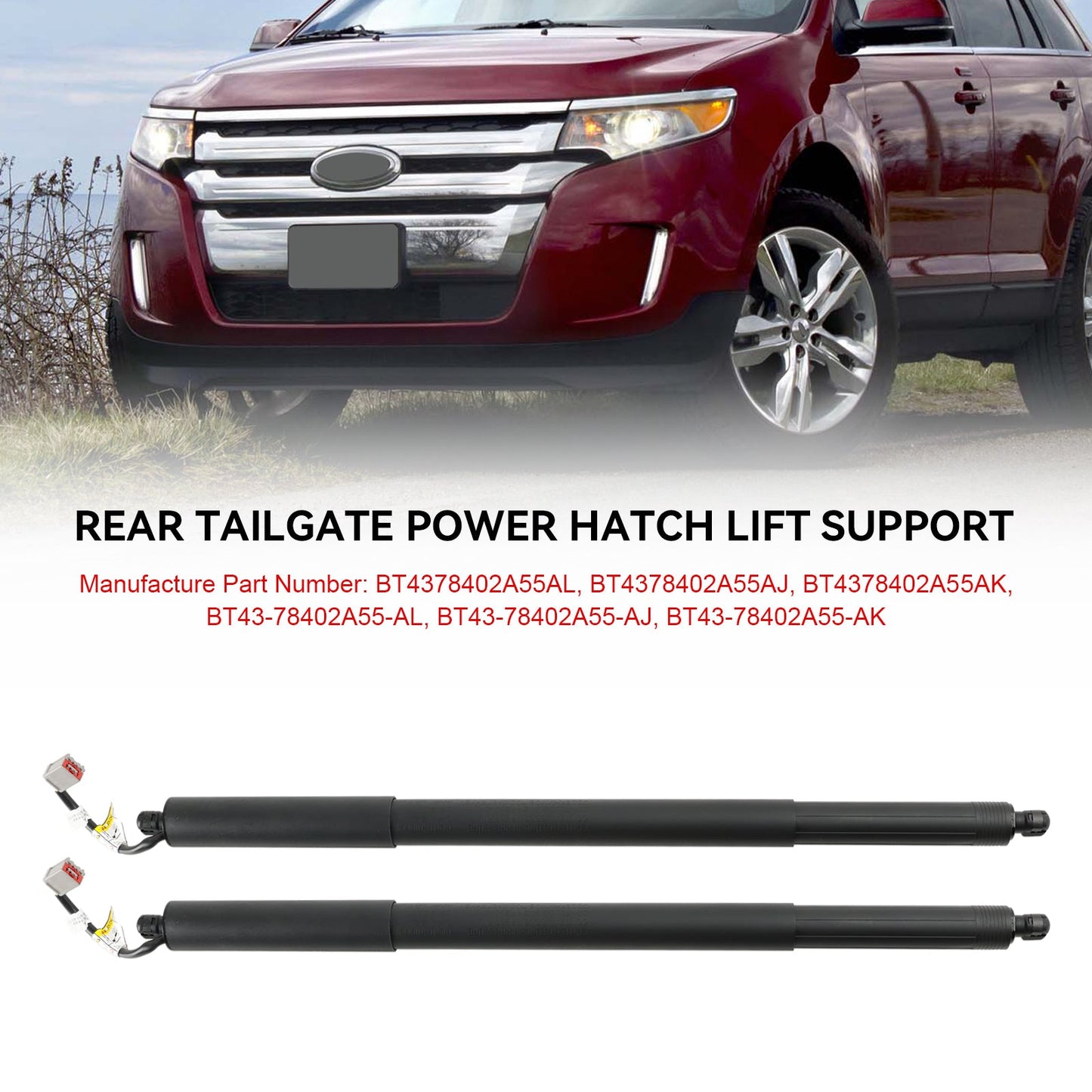2011-2015 Lincoln MKX 2PCS Rear Tailgate Power Lift Supports Strut