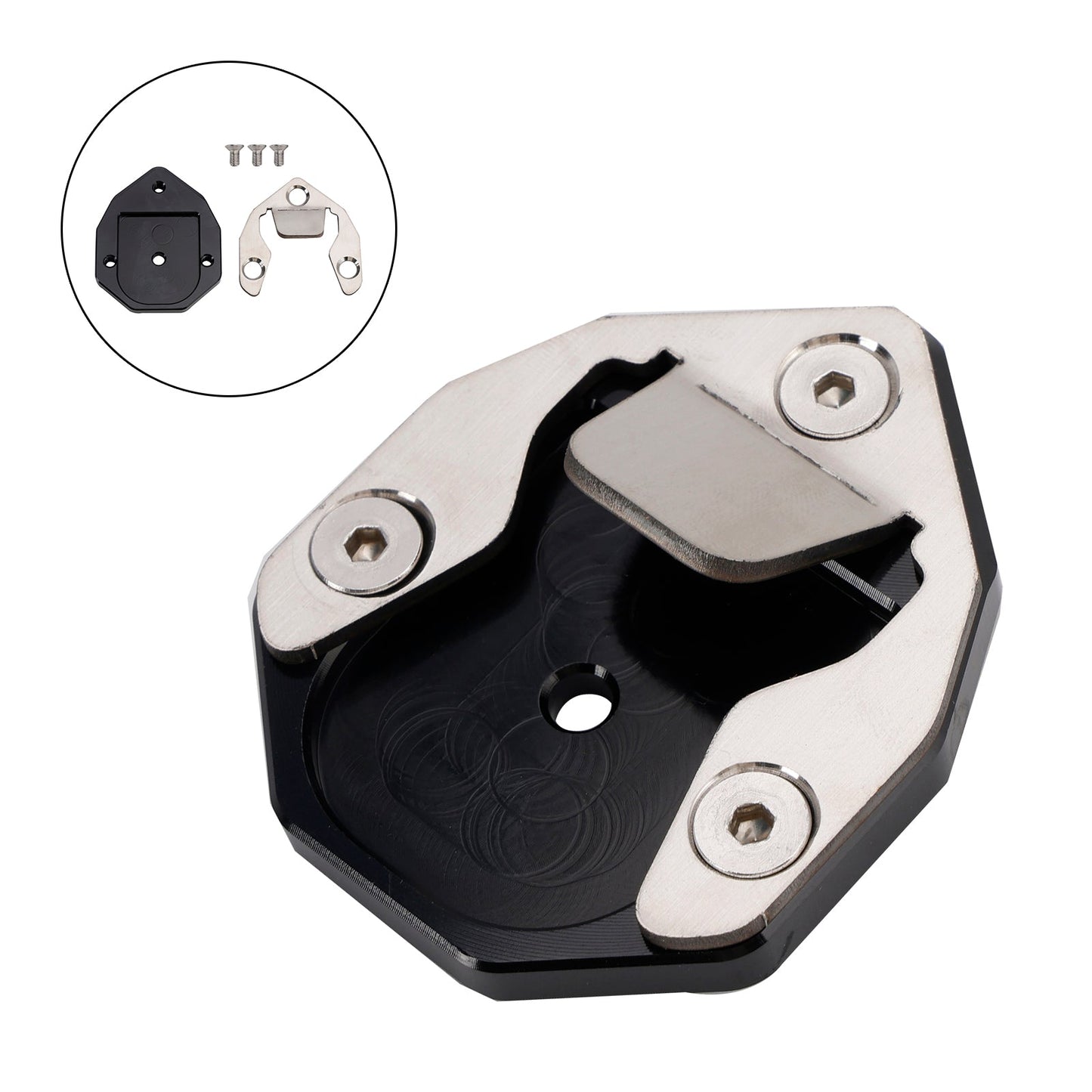 Kickstand Enlarge Plate Pad fit for Himalayan 2018-2023 SCRAM 411 2021-2023