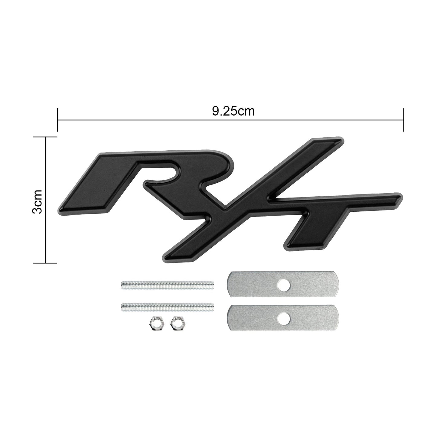 R/T Front Grille Emblem Decal Badge for Dodge Charger Challenger Black